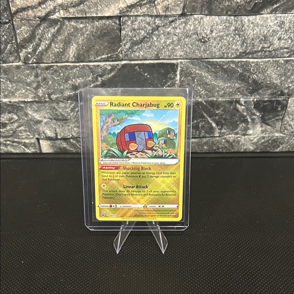 Pokemon Radiant Charjabug 051/159 Holo Rare from Crown‎ Zenith Set M/NM